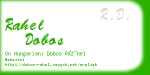 rahel dobos business card